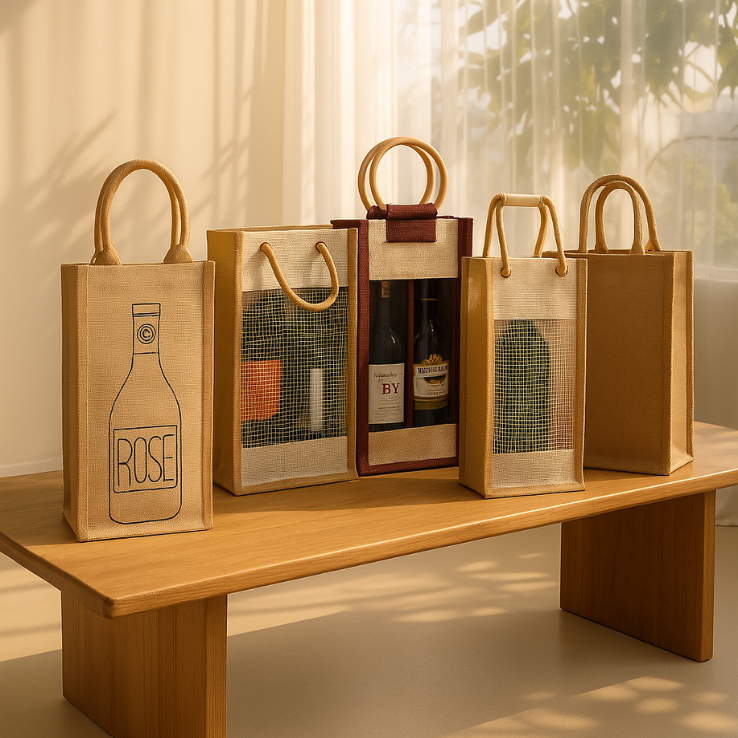 JUTE BOTTLE BAGS
